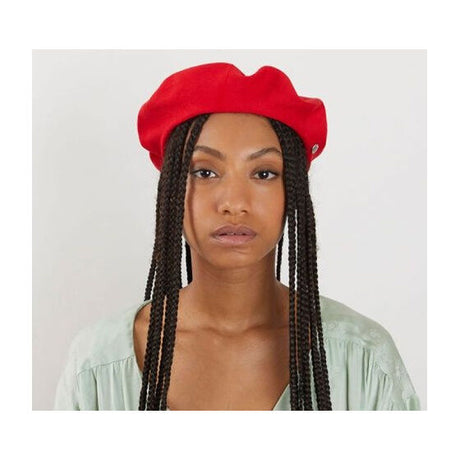 Laulhere Heritage Unisex Summer Cotton Beret - Scarlet Red