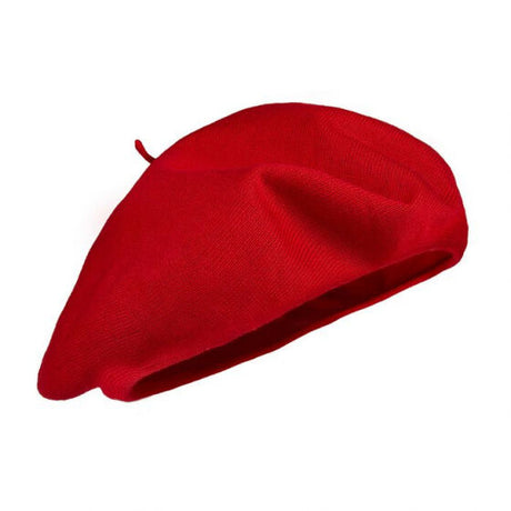 Laulhere Heritage Unisex Summer Cotton Beret - Scarlet Red