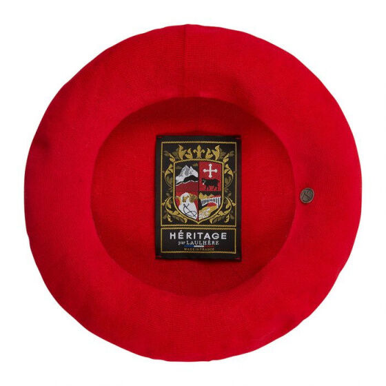 Laulhere Heritage Unisex Summer Cotton Beret - Scarlet Red