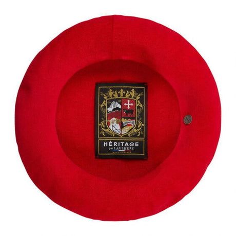 Laulhere Heritage Unisex Summer Cotton Beret - Scarlet Red