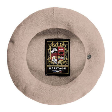 Laulhere Heritage Unisex Summer Cotton Beret - Grey Beige