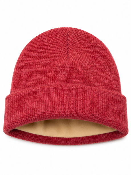 Emmy Ladies Shetland Ragg Wool Beanie with 3M Thinsulate Lining - Wine Red (Warm Winter Hat)