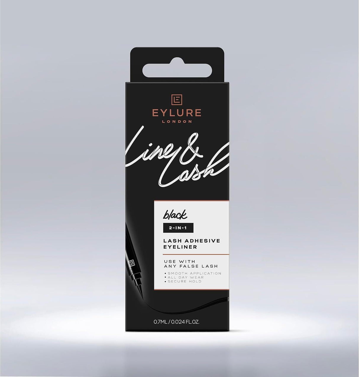 Eylure London 0.7ml Line & Lash Adhesive Eyeliner - Black