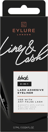 Eylure London 0.7ml Line & Lash Adhesive Eyeliner - Black