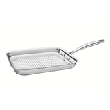 Tramontina 1.2L Grano Stainless Steel Skillet Grill Pan 43.9x23.4cm in Silver