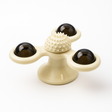 Windmill Cat Toy with 3-Compartment Spinning Interactive Suction Cup Pet