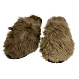 Jacaru 6264 Unisex Kangaroo Fur Slippers - Natural (Made in Australia)
