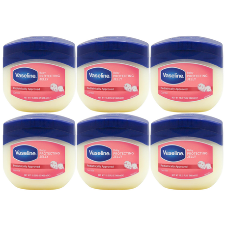6x Vaseline 450ml Baby Protecting Petroleum Jelly (Bulk Pack)