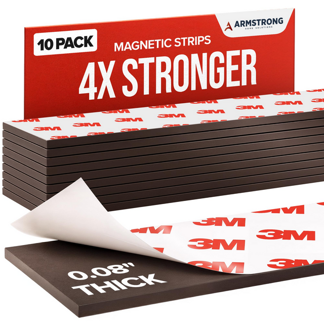 3M Magnetic Tape Strips w/ Adhesive Backing Fridge Strips - 1 Pack of 20