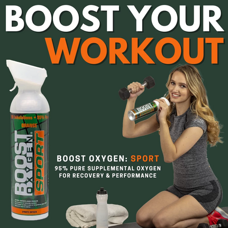 24 x 10 Litres of Boost Sport Oxygen in a Can Supplemental - 200 Breath (Large)