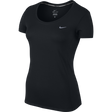 Nike Womens Dri-Fit Running Short Sleeve Gym T-Shirt - Black