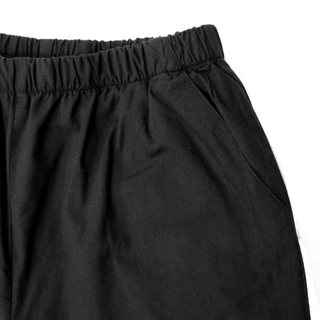 idyl Womens Full Length 100% Cotton Pants  - Black (Relaxed Fit Trousers)