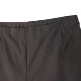 idyl Womens Straight Leg Bengaline Pants - Black (Pull On & Elastic Waist Stretch)