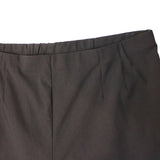 Womens Straight Leg Bengaline Pull On Stretch Work Pants Ladies Bottoms Ponte - Charcoal