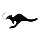 Jacaru 6526M Kangaroo Shape Leather Keyrings - 5 Pack (Mixed Shades Made in Australia)