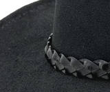 Jacaru 6533 Bonded Leather Hatband - 3 Plait Replacement Band (Adjustable 75-80cm)