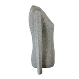 idyl Womens Pure Wool Long Sleeve Top - Grey Marle - Knit Base Layer (Made in Australia)