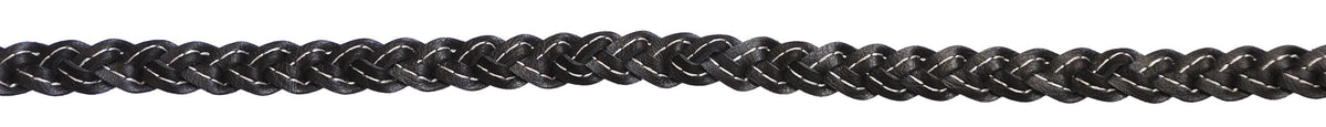 Jacaru 6532 Stitched Leather Hatband - 3 Plait with White Stitching (Adjustable 75-80cm)