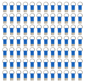 100x Coda Key Tag Keyring Key Ring School Bag Badge - Blue