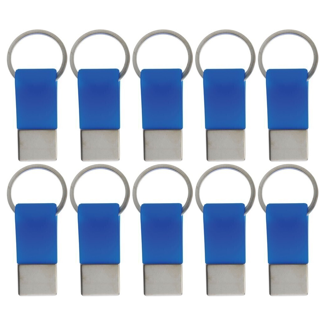10x Coda Key Tag Bulk Pack - Blue (School Bag and Luggage Keyring)
