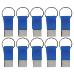 10x Coda Key Tag Bulk Pack - Blue (School Bag and Luggage Keyring)