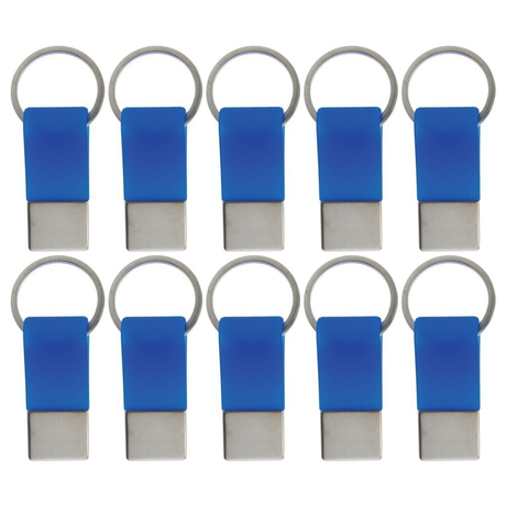 10x Coda Key Tag Bulk Pack - Blue (School Bag and Luggage Keyring)