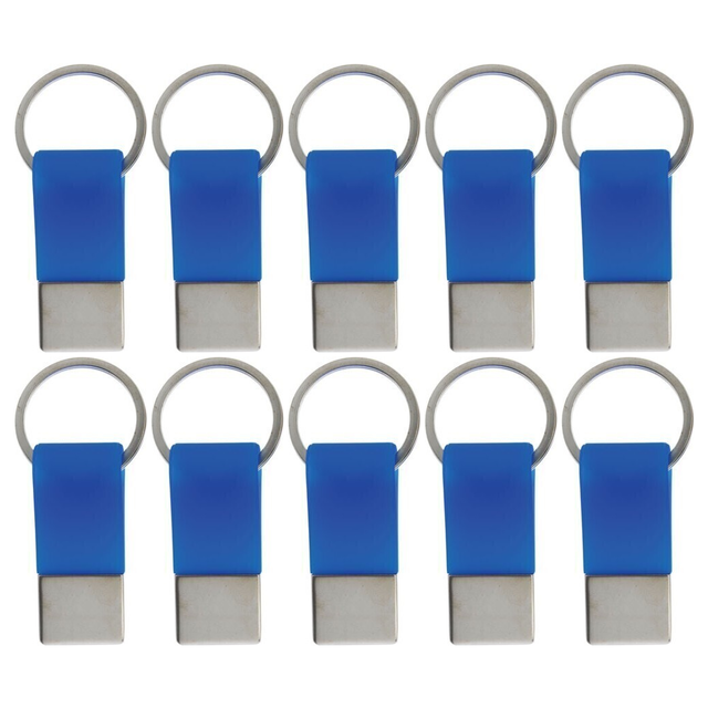 10x Coda Key Tag Bulk Pack - Blue (School Bag and Luggage Keyring)