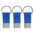 3x Coda Key Tag Pack - Blue (School Bag and Luggage Keyring)