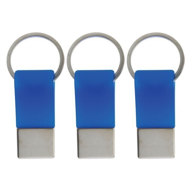3x Coda Key Tag Pack - Blue (School Bag and Luggage Keyring)