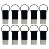10x Coda Key Tag Bulk Pack - Black (School Bag and Luggage Keyring)