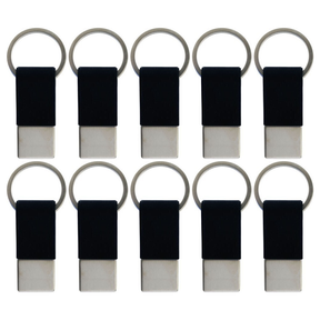 10x Coda Key Tag Bulk Pack - Black (School Bag and Luggage Keyring)