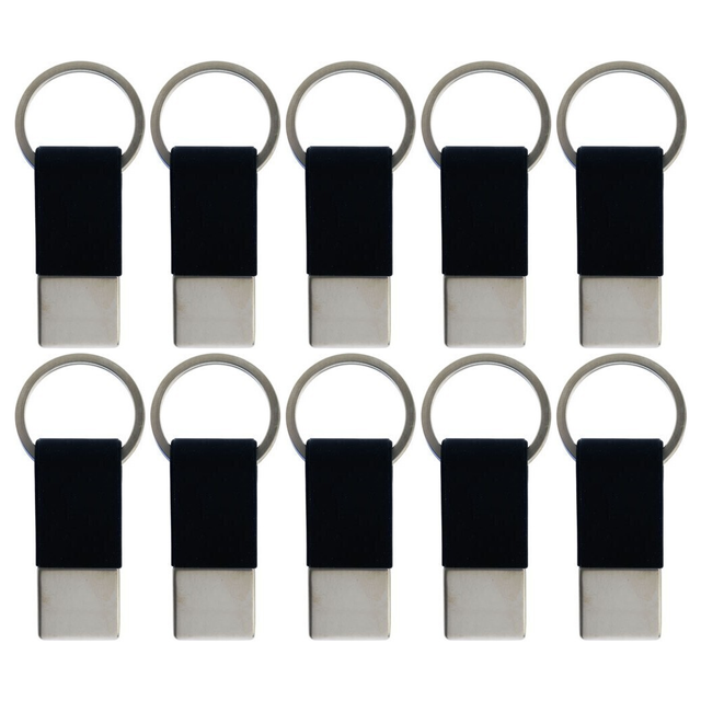 10x Coda Key Tag Bulk Pack - Black (School Bag and Luggage Keyring)