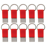 10x Coda Key Tag Bulk Pack - Red (School Bag, Badge and Travel Luggage Keyring)