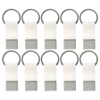 10x Coda Key Tag Bulk Pack - White (School Bag, Badge and Travel Luggage Keyring)