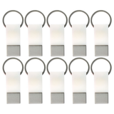 10x Coda Key Tag Bulk Pack - White (School Bag, Badge and Travel Luggage Keyring)