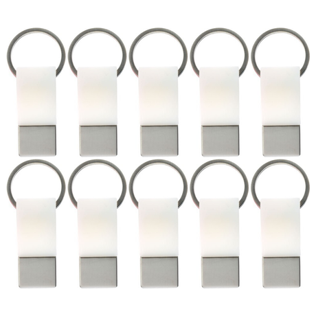 10x Coda Key Tag Bulk Pack - White (School Bag/Badge/Travel Luggage Keyring)