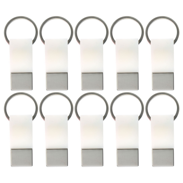 10x Coda Key Tag Bulk Pack - White (School Bag, Badge and Travel Luggage Keyring)