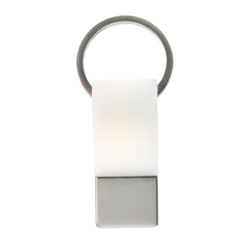 Coda Key Tag - White (School Bag, Badge and Travel Luggage Keyring)