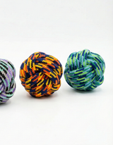 1x Dog Toy Rope Ball - Assorted Colours