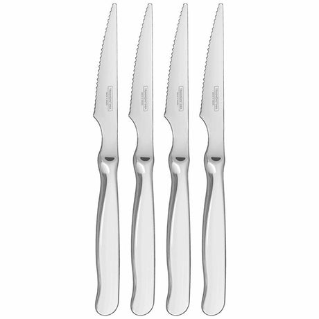 Tramontina Churrasco 4pc Steak Knife Set - Stainless Steel Tempered Blades