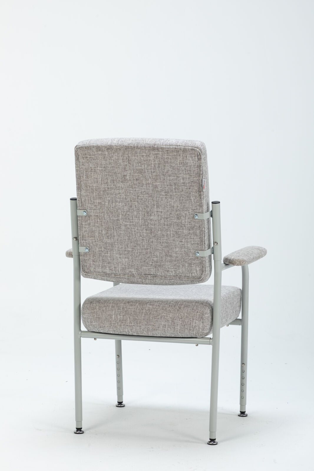 2x Charlie Height Adjustable High Seat Chair w/ Armrests - Grey (Orthopaedic Mid Back)