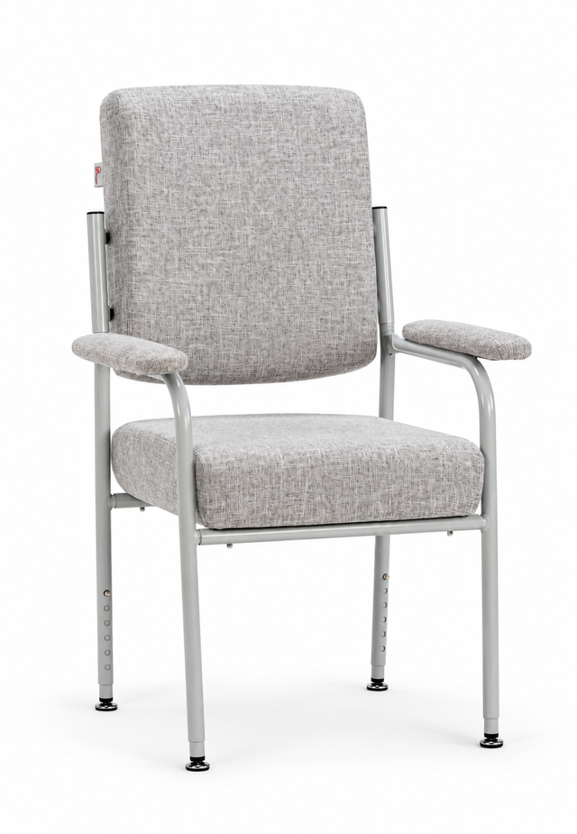 BR Home Charlie Height Adjustable Support Chair w/ Armrests Orthopaedic Utility (Mid Back)