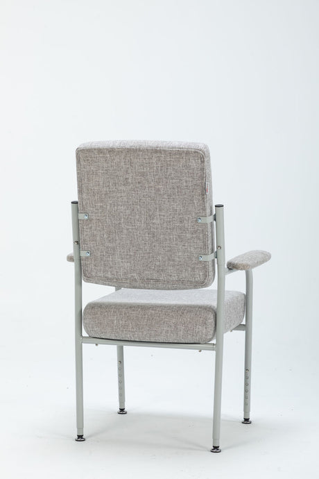 Charlie Height Adjustable High Seat Chair w/ Armrests - Grey (Orthopaedic Mid Back)