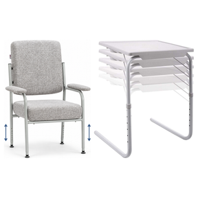 Charlie Height Adjustable High Seat Chair & Folding Table Set - Orthopaedic Kit