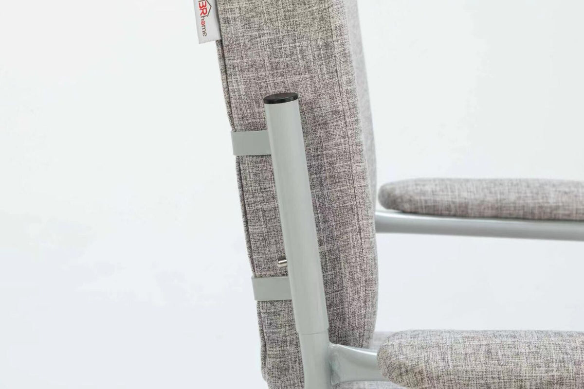 Charlie Height Adjustable High Seat Chair w/ Armrests - Grey (Orthopaedic Mid Back)