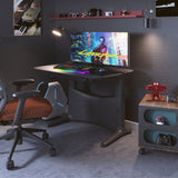 1.2m UFOU UPON Standing Desk Height Adjustable Motorised Electric Sit Stand Table Riser - Black