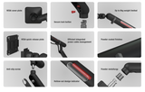 UFOU Kyber Monitor Arm Single Mount Bracket Heavy Duty with Base Clip - Black