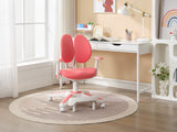 2x Ergonomic Study Chairs for Kids - Height Adjustable - Pink