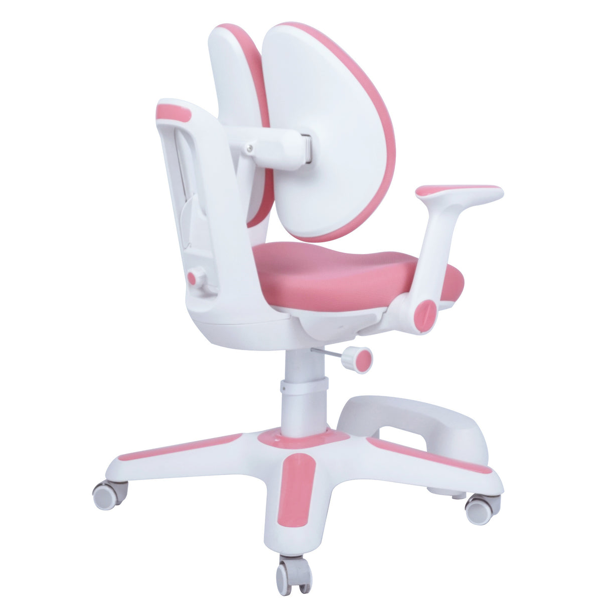 6x Ergonomic Study Chairs for Kids - Height Adjustable - Pink