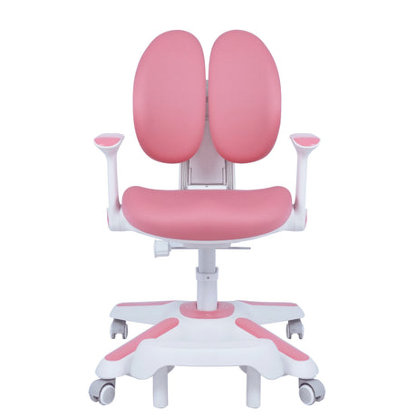 6x Ergonomic Study Chairs for Kids - Height Adjustable - Pink